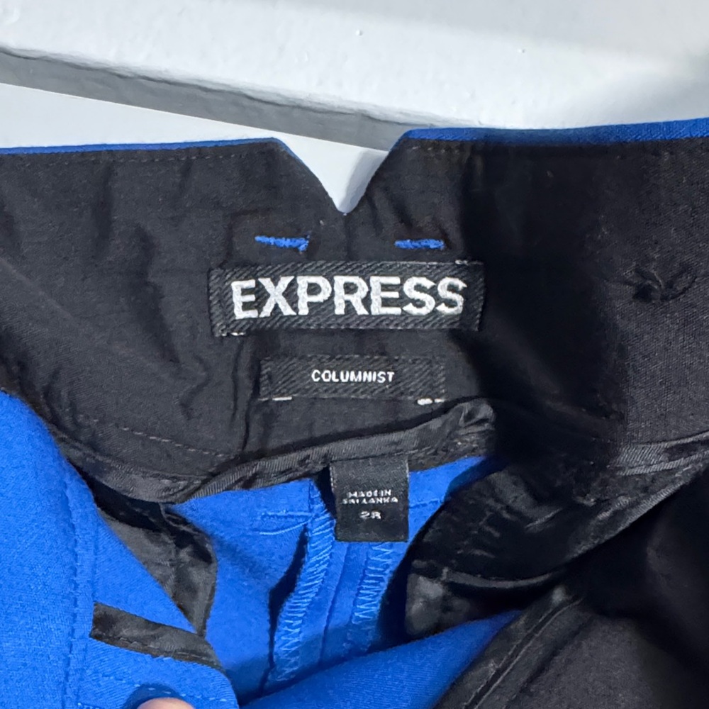 Express Royal Blue Cropped Slim Pants - Picture 5 of 6